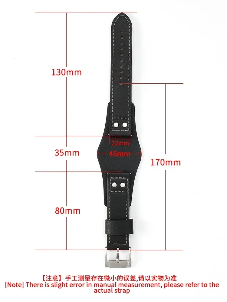 Breathable Skin Friendly Genuine Cow Leather Watchbadns for Fossil Ch2891 Ch3051 FS4735 FS4812 Series Waterproof Strap 22mm