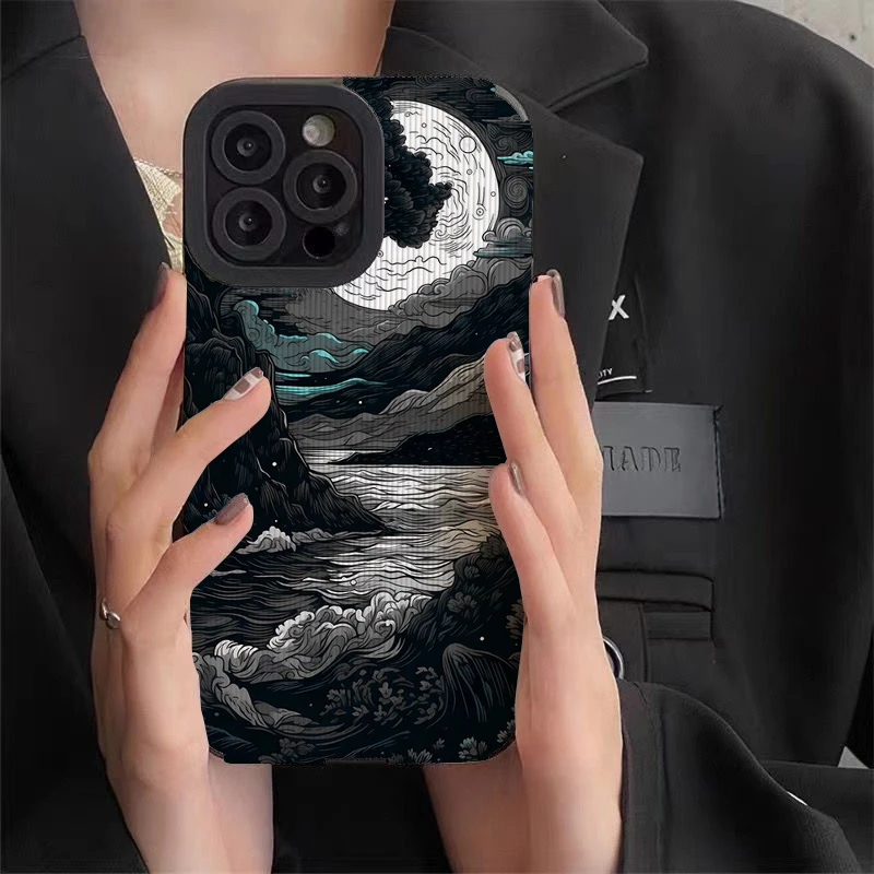 Art Painting Phone Case for Iphone 11 Pro Max 12 13 Iphone 14 Pro Max Iphone 15 Pro Max Case