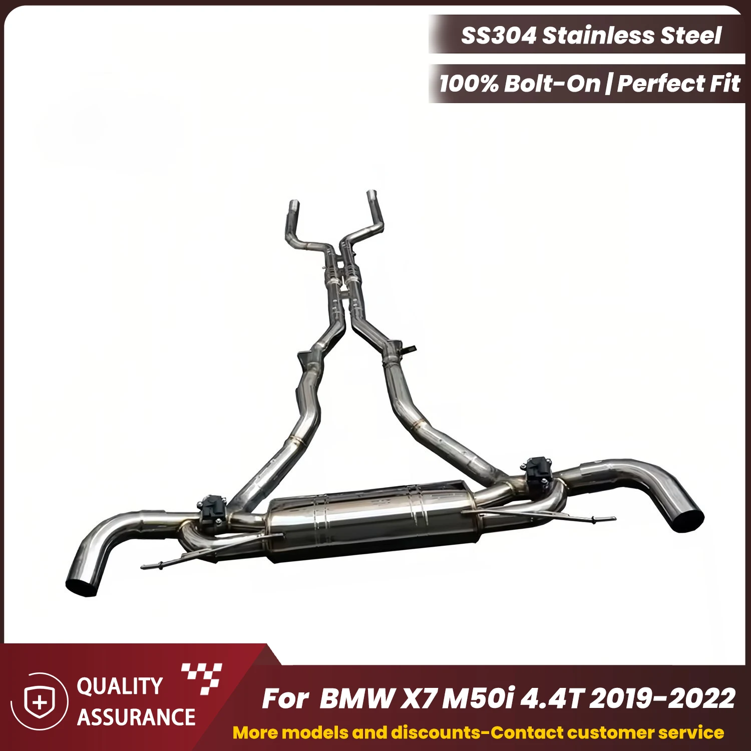 

Performance Supercar Sound ECCF SUS304 Catback Exhaust for BMW X7 M50i 4.4T 2019-2022
