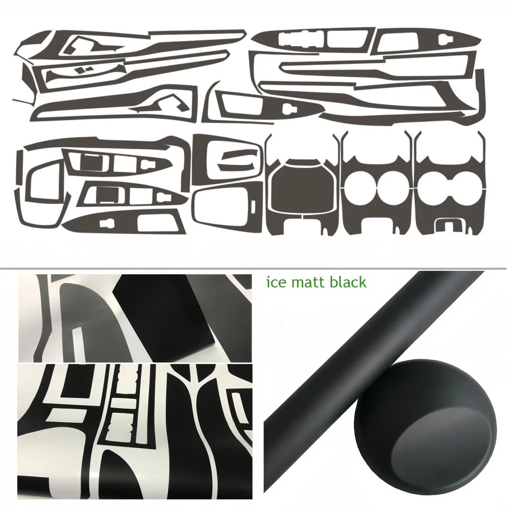 NONE Für Ford Ford Fusion 2013-2016 Innen Zentrale Steuerung Panel Türgriff 5D Carbon Faser Aufkleber Aufkleber Auto Styling zubehör 5