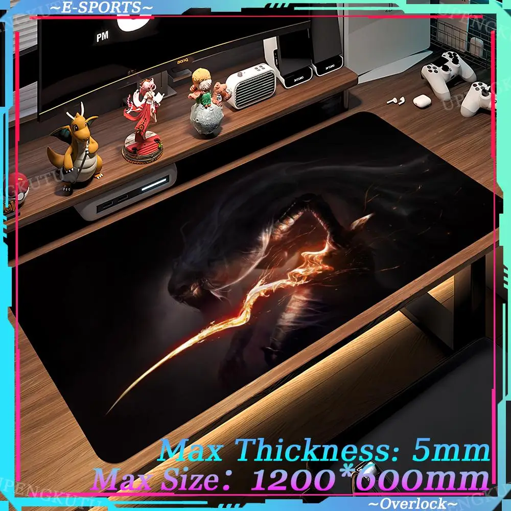 

D_dark_Souls Desk mats Mouse Pad Office accessories DIY gaming computer Oversized Anime art Gaming Mouse Pad