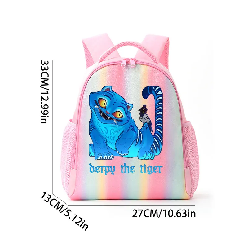Schoolbag KPop Demon Hunters 어린이 배낭 레인보우 K-POP HUNTR/X 루미 미라 조이 배낭 선물 가방 어깨 가방