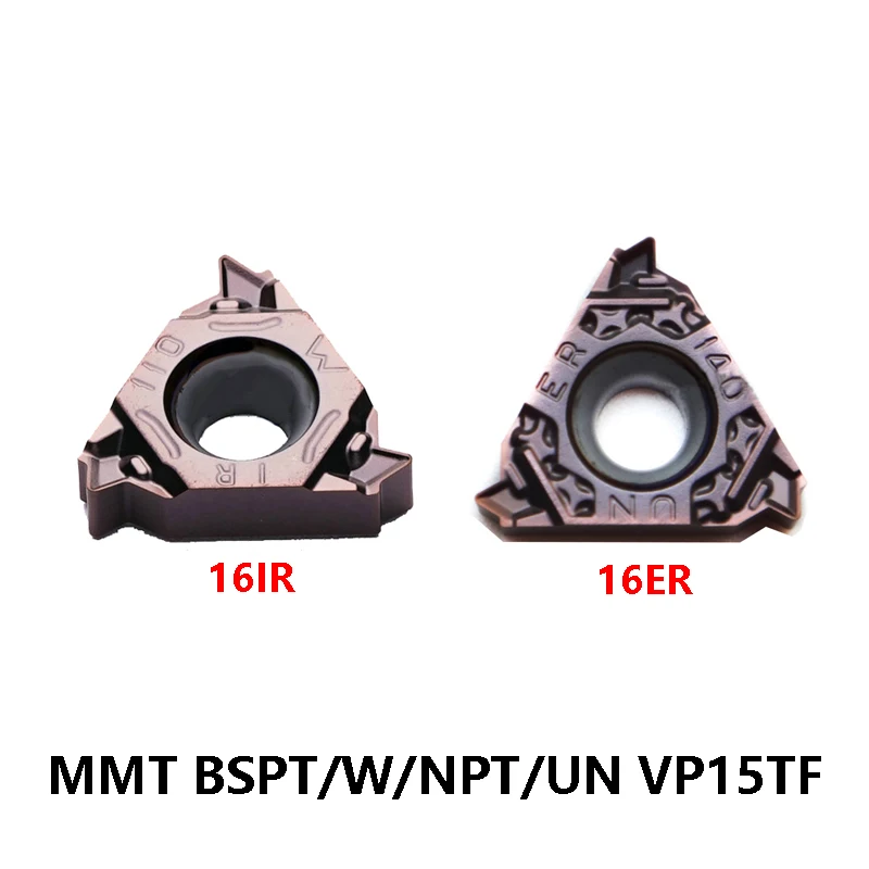 Ban Đầu MMT 16ER 16IR 110 140 190 115 180 120 160 200 BSPT W NPT UN-S MMT16ER110 VP15TF Dụng Cụ Cắt biến Dạng Tiện Bằng Máy CNC