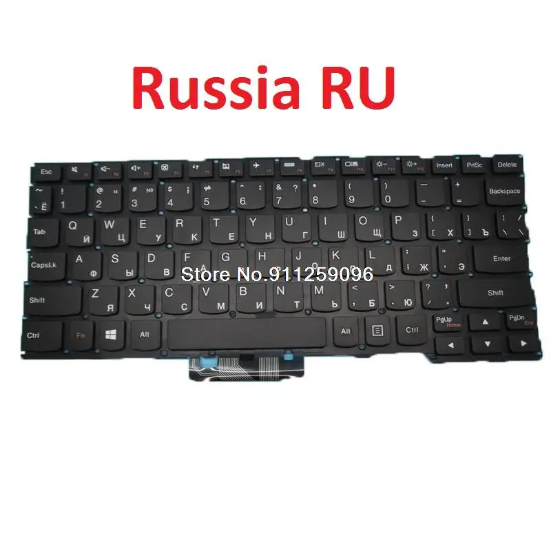 Teclado para Lenovo YOGA 2, 11, inglés, EE. UU., Rusia, RU, Reino Unido, Reino Unido, 25214392, 25214422, 25214451, 9z. N9zst.a0r, sin marco, nuevo