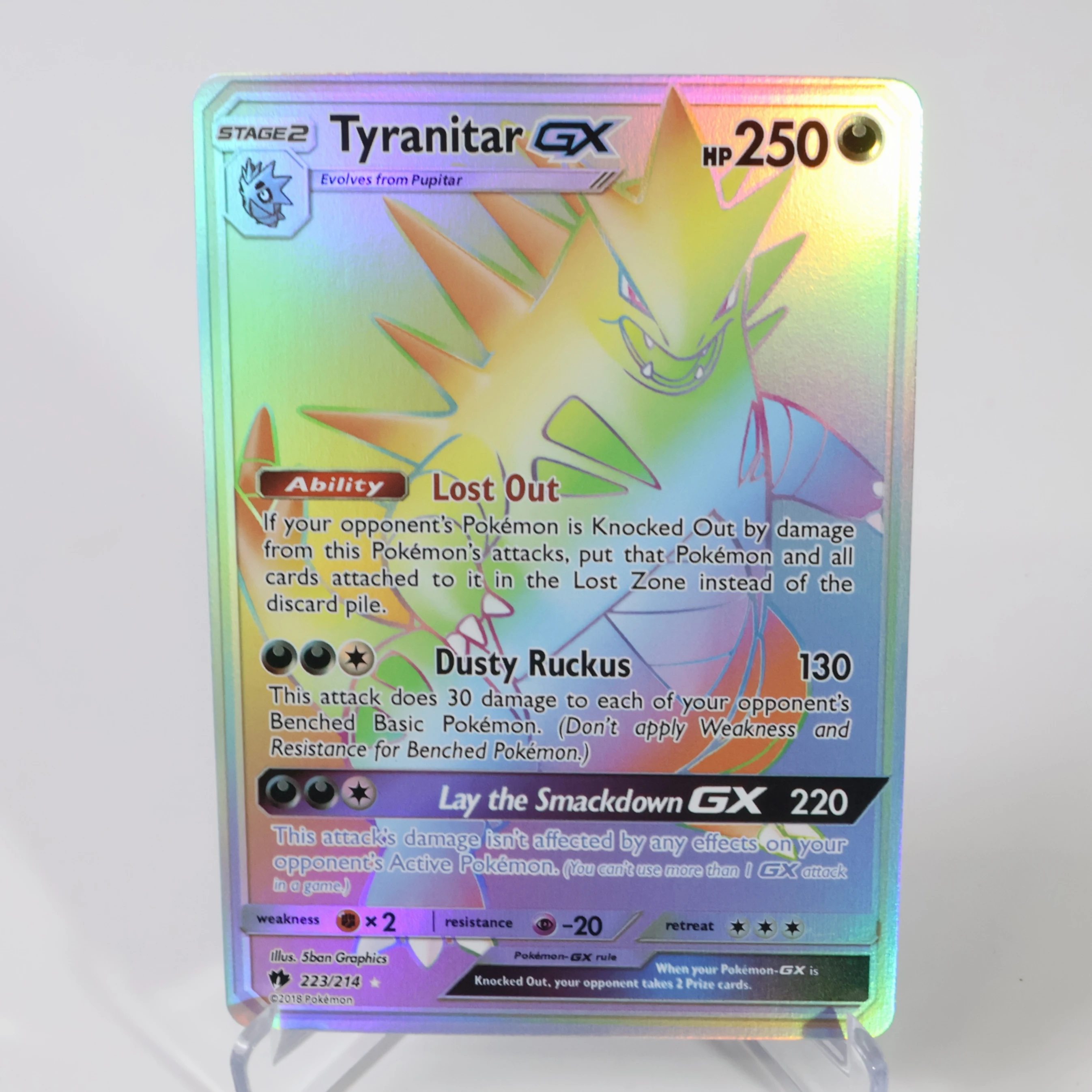 Holographic PKM Single Cards Charizard Tyranitar Blastoise GX PTCG Proxy Cards Lost Thunder Collection Battle Cards Toys Gifts