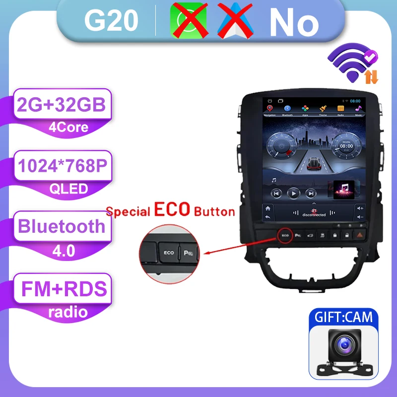 Autoradio Voor Opel Astra J 2009-2015 Android Auto GPS Navigatie Head Unit Multimedia Video Player 5G WIFI Carplay Geen 2din DVD