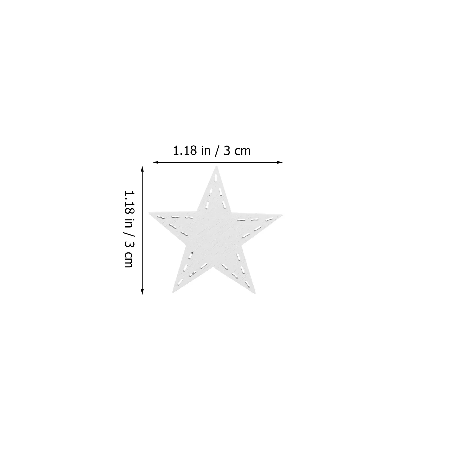 

50Pcs White Wooden Pentagram Shape Hanging Pendants DIY Crafts Decorative Ornaments Home Party Wall Decoration