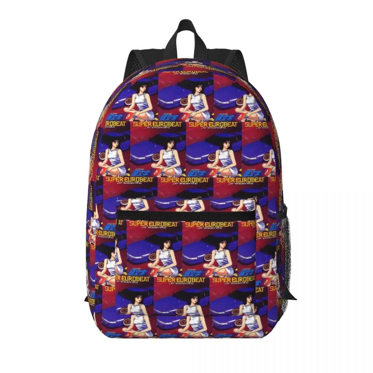 

Initial D Mako Super Eurobeat Anim Student Backpack School Bag Hiking Travel Daypack for Boys Girls Bookbag Shoulder Bags