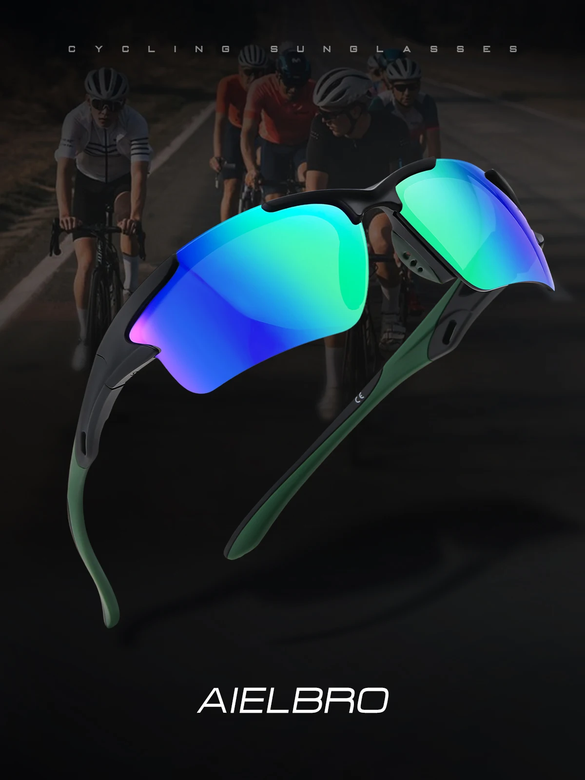 Sport-Sonnenbrille für Herren, Radfahrbrille, Laufbrille, Angelbrille, Augenschutz, Reitbrille, Outdoor-Sportbrille – Detail 4