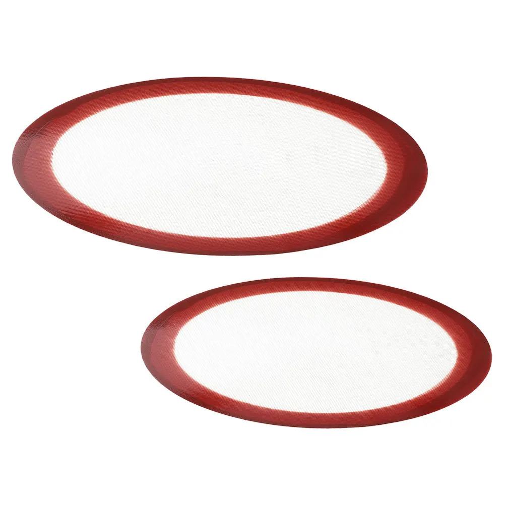 

2Pcs Round Baking Mat Silicone Nonstick Reusable Liner for Baking Sheets Pizza Cookies Roasting Food Prep Heat Resistant Kitchen