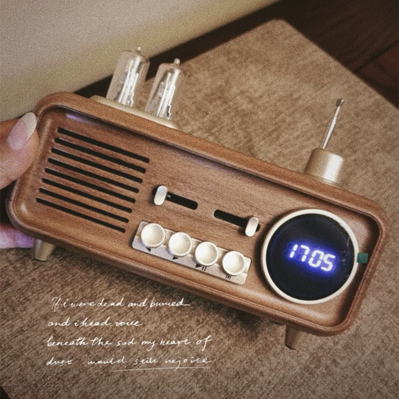 

High Quality Nostalgic Retro Bile Machine Atmosphere Lamp Bluetooth Speaker USB Drive Card Radio Portable Loud Volume Subwoofer