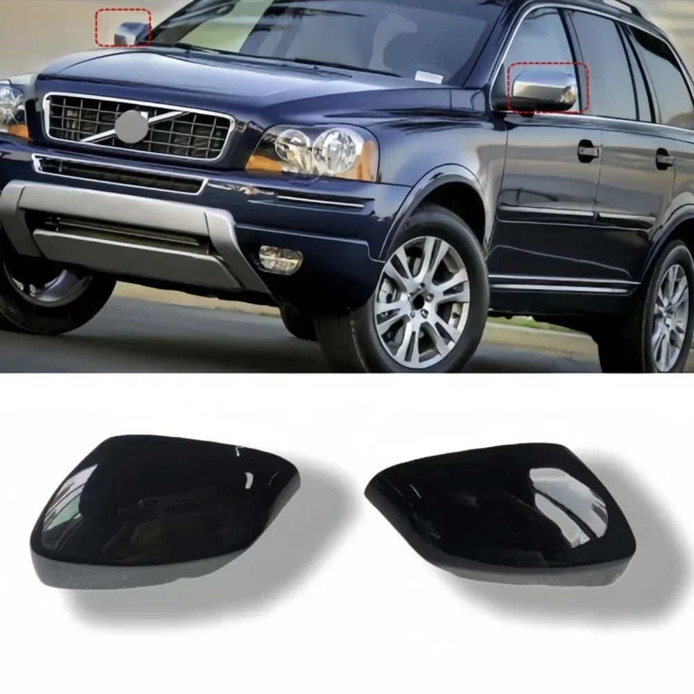 

2pcs Left+Right Mirror Mirror Cap 39894341 For Volvo For XC70 For XC90 2007-2014