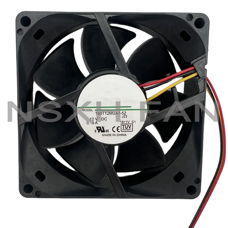 Ventilador do projetor, T80T12MUA7-52 8025, 12V, 0.19a, 8cm