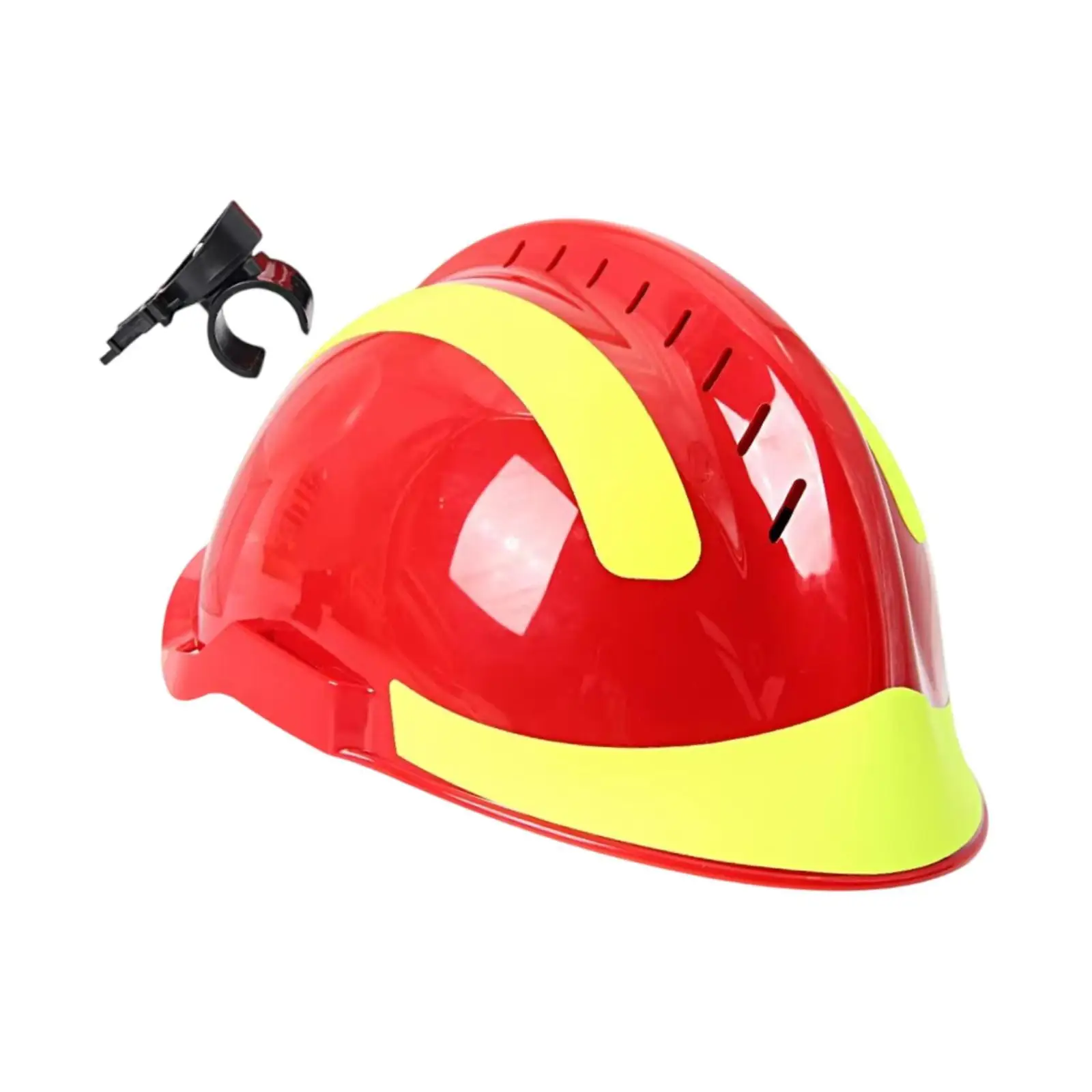Hard Hat Safety Helmet with Flashlight Holder Home Caving Rappelling Hardhat