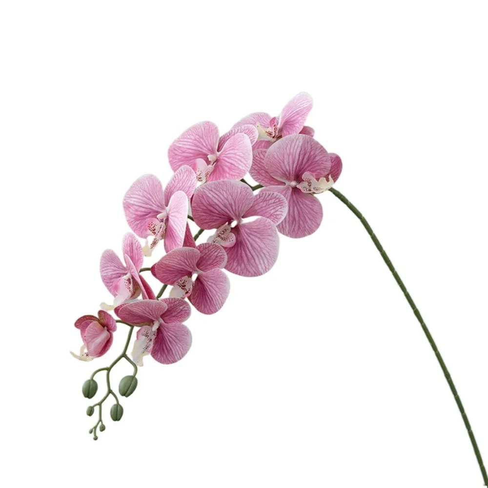 

9 Head Artificial Phalaenopsis Branches Realistic Real Touch Artificial Butterfly Orchid Flower Handmade Simulation Plant