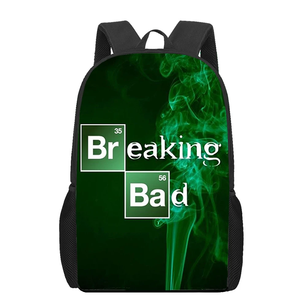 Breaking Bad 3D Print School Bag Set for Teenager Girls Primary Kids Backpack Book Bag Children Bookbag Satchel Mochila Infantil