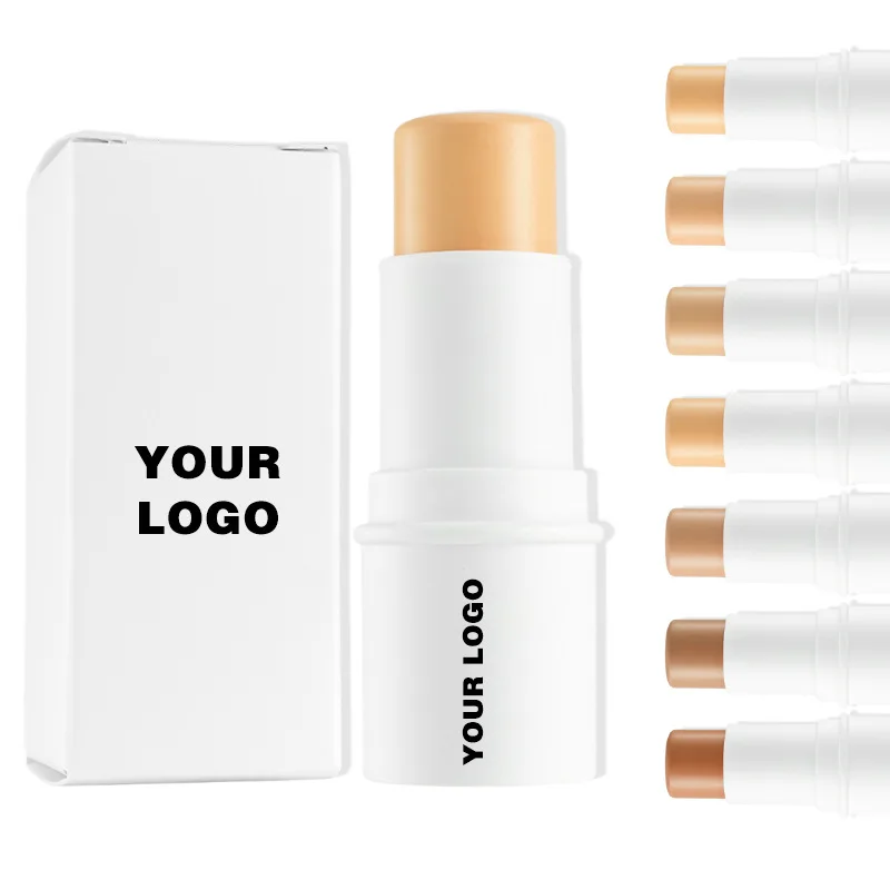 50pcs Customized logo Single-ended contour stick Blush Highlight stick High-gloss three-dimensional concealer Highlight