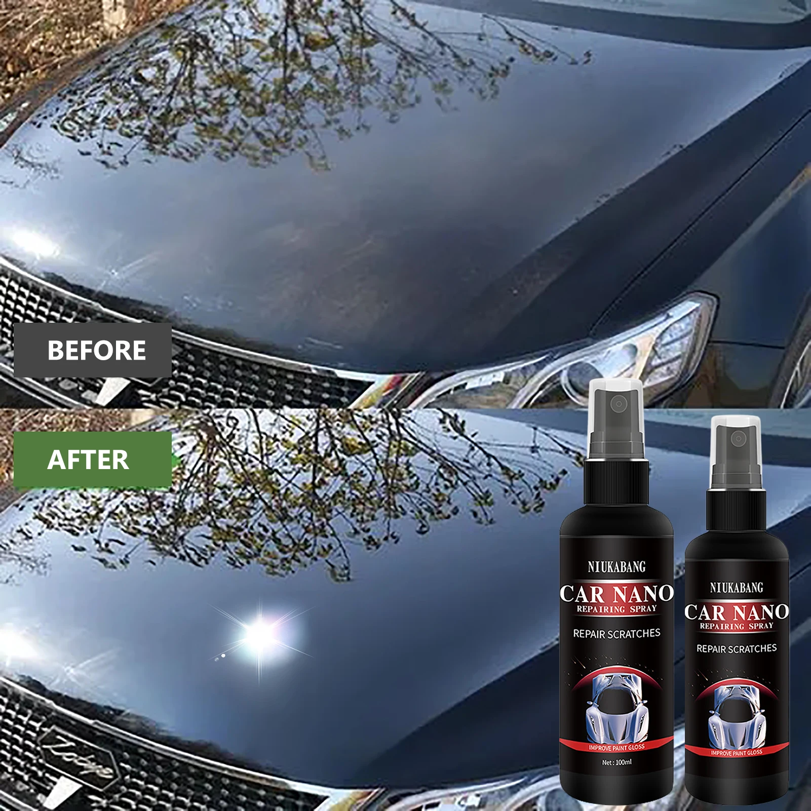 Nano Coating Agent Car Scratch Repair Nano Spray Anti Scratch Hydrophobic Polish Nano Coating Agent Car Spray Coating Agent Car