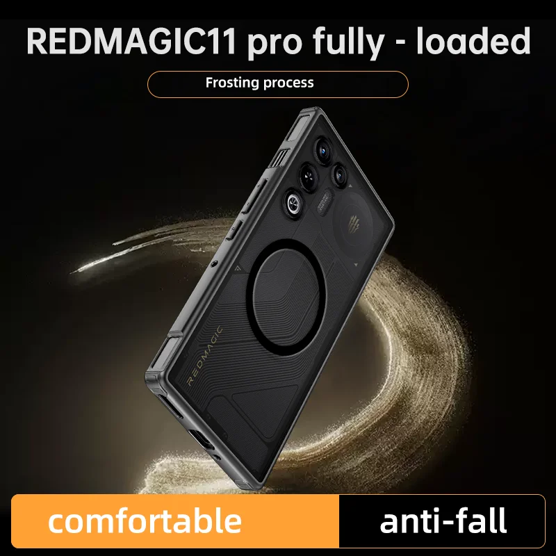 Translucent Shockproof Phone Case For ZTE Nubia RedMagic 11 Air TPU Matte Frame Magnetic Wireless Charging Plastic Back Cover - view 6