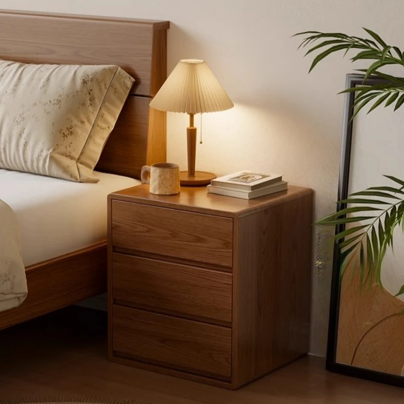 Secret Compartment Bedside Table Smart Rattan  Apartments Narrow Bedside Table Decorations Mesitas De Noche Bedroom Furniture