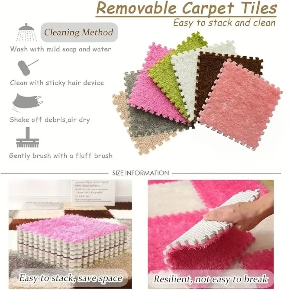 10/20 قطعة الطفل أفخم سجادة ألغاز مربع عدم الانزلاق مريحة تلعب حصيرة BPA الحرة مناسبة لغرفة المعيشة وغرفة نوم الديكور