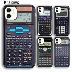 Krajews Calculator Original Printed Phone Case Cover For iPhone 15 16 SE2020 14 6 7 8 plus 11 12 13 pro max coque Fundas