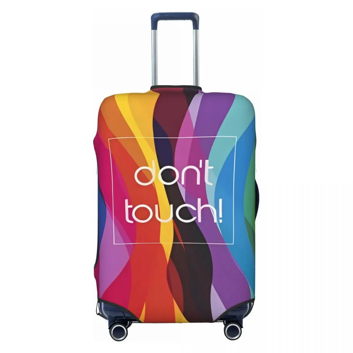 Colour Stripe Suitcase Cover Not Yours Word Holiday Business Strectch Luggage Case Protector Xmas Gift