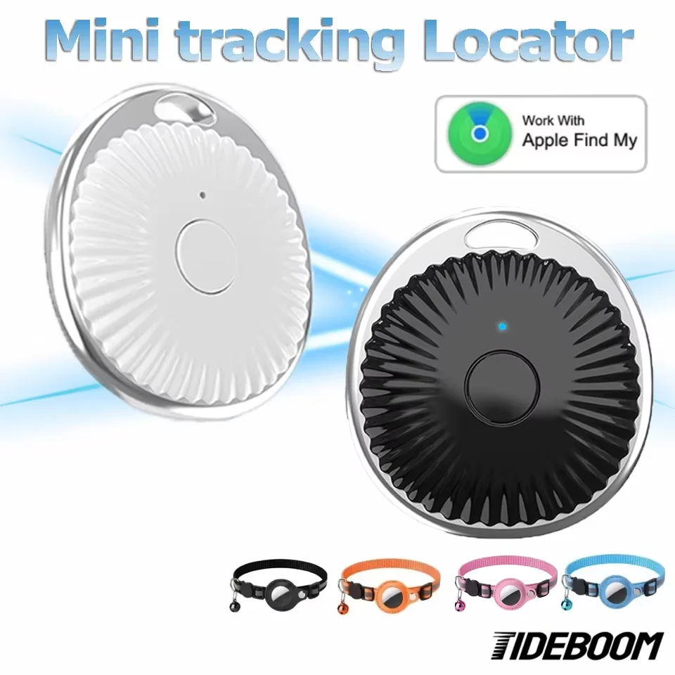 

Tideboom smart tracker works with apple Find My Anti-Lost Device key Luggage Global position pets wallet Mini tracking Locator