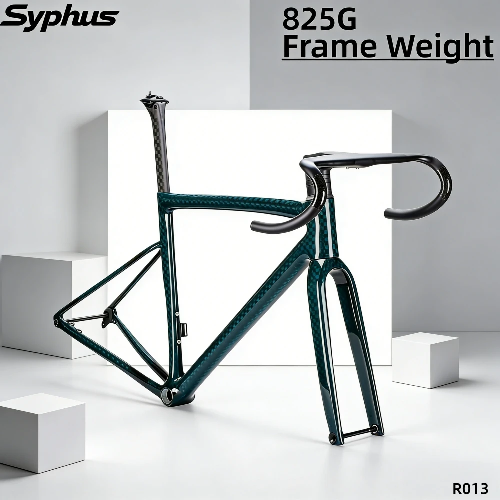 

Syphus 2026New Carbon Road Bike Frame Disc Brake Road Bike BSA Road Bike Frame 700*28C Carbon Bicycle Frameset With Handlebar