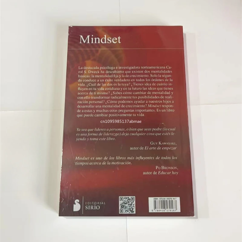 Mindset The New Psychology Of Success Spanish Book by Carol S. Dweck Foreign Literature Inspirational Book