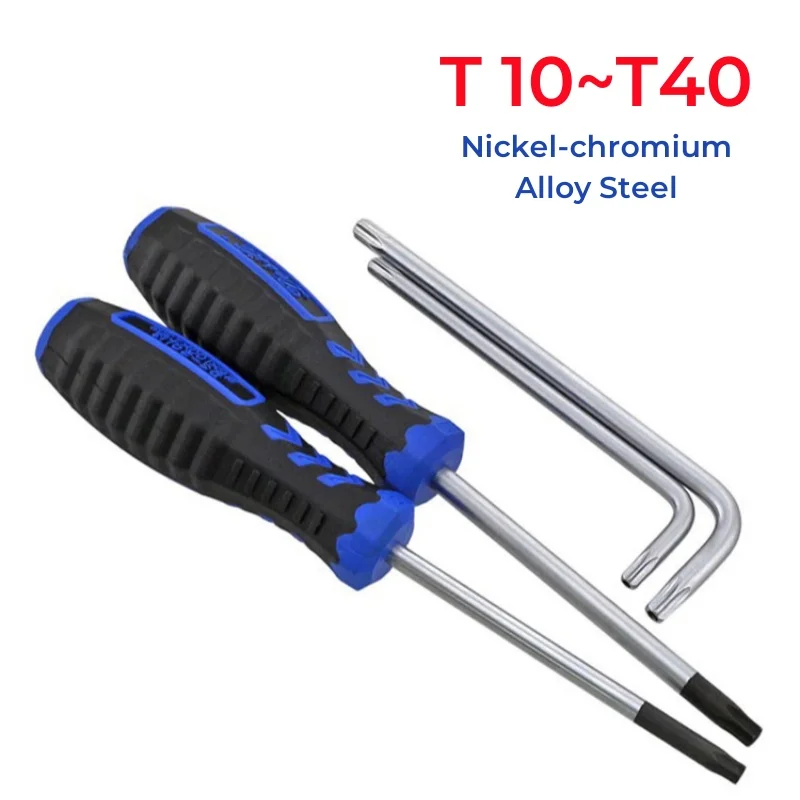 T10 t15 t20 t25 t30 t40 chave de fenda torx de 2 vias de extremidade dupla chave inglesa ferramentas de reparo de máquina de carro chaves sextavadas