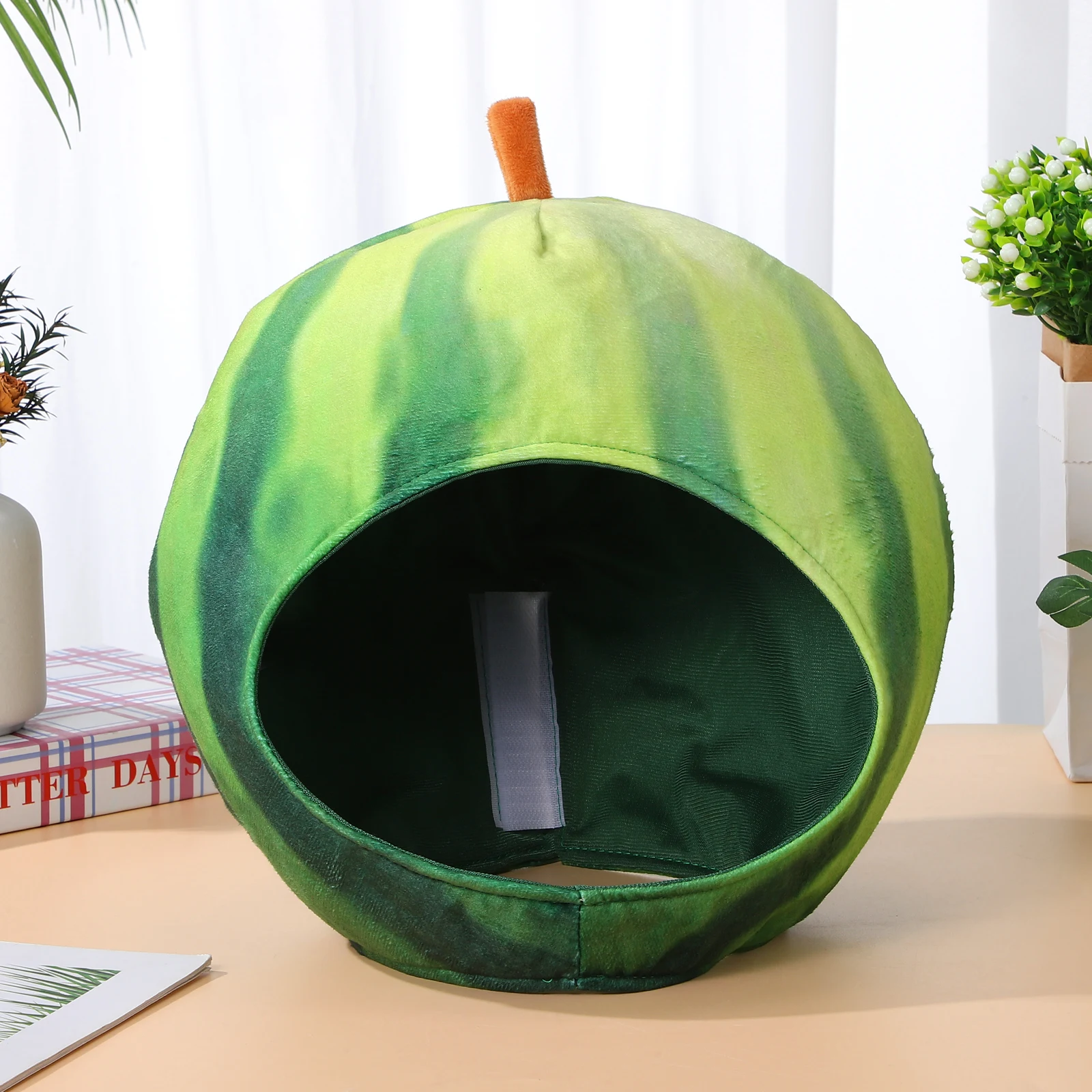 

1 pc Watermelon Hat Soft Party Costume Funny Carnival Headdress Novelty Decoration Festival Role Play Masquerade Dance Party