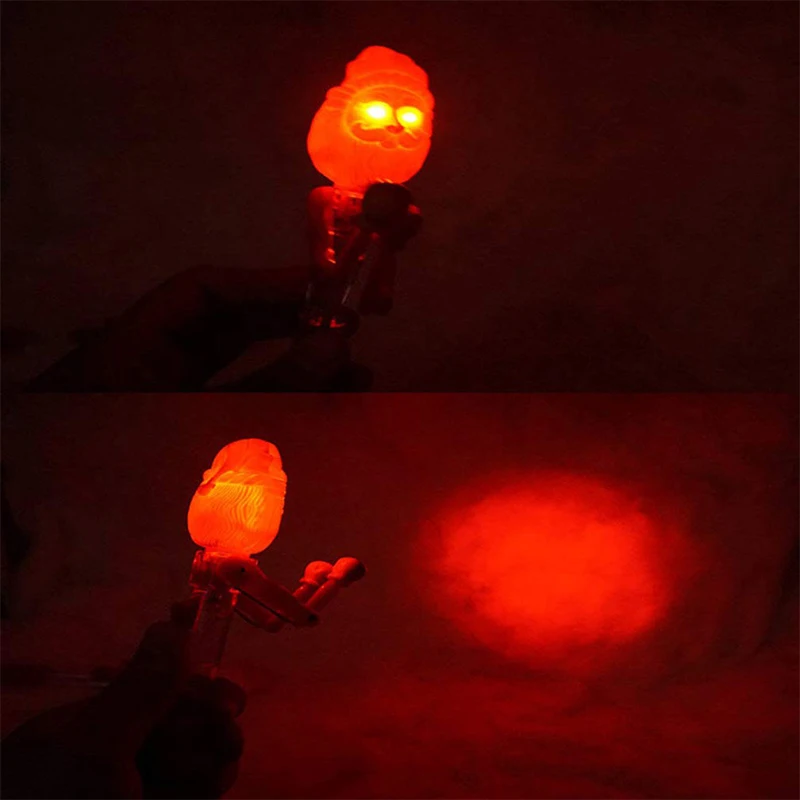 6Pcs Christmas Santa Claus Ballpoint Pens Funny Santa Claus Ballpoint Ink Pens LED Boxing Pens Punching Pens for Office Home