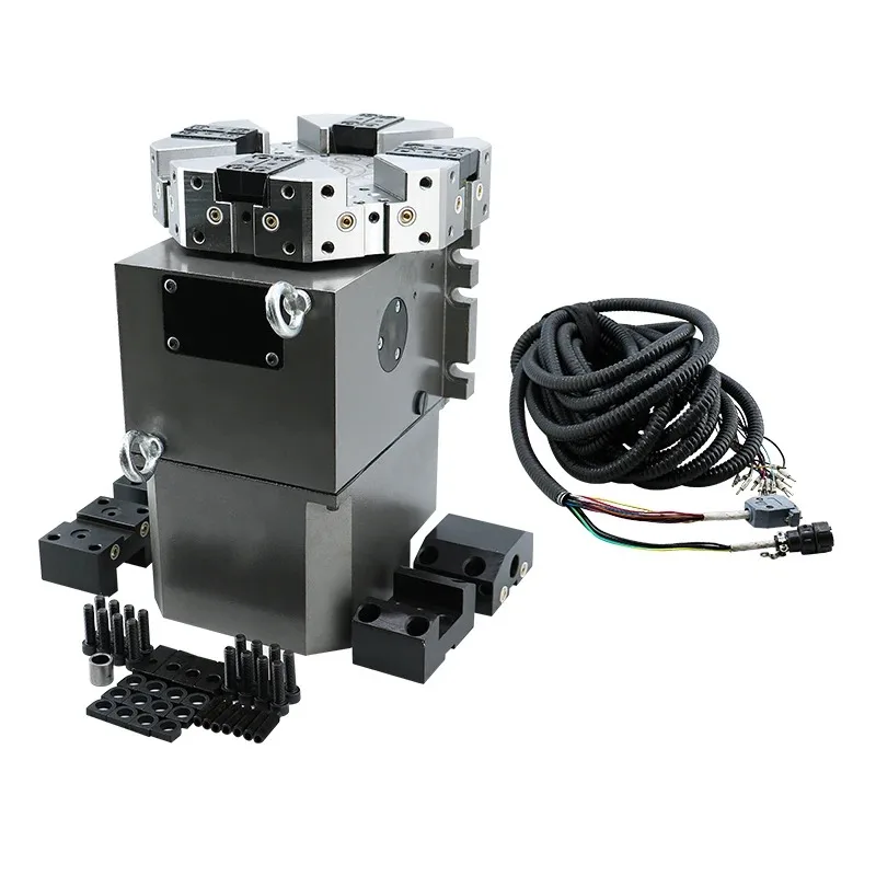 

8 Position HAK31100 6 Station Horizontal Quick Change Tool Post NC Electric Lathe Turret With Height 100mm For Machining Center