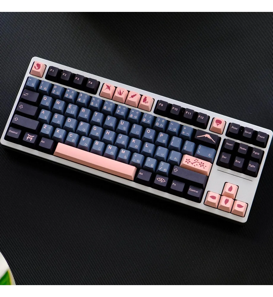 Keycap personality sublimation process is suitable for a variety of mechanical keyboards Nightingale keycap 129 key PBT material