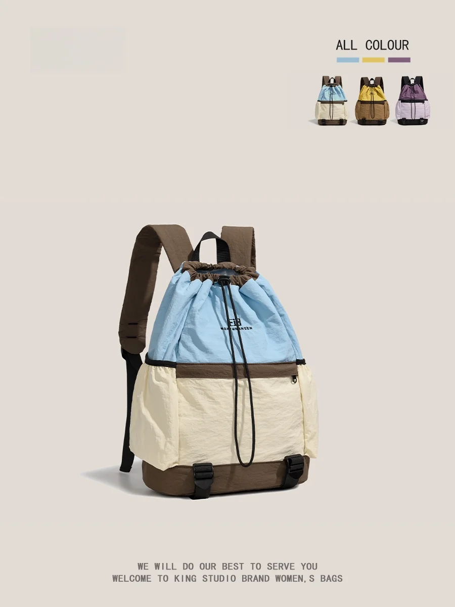 MGZ Outdoor Sport Backpack Lightweight Travel Women's Bag Fashionable Crossbody Bag Youth Travel Bag Soft Material Inner Patc...
