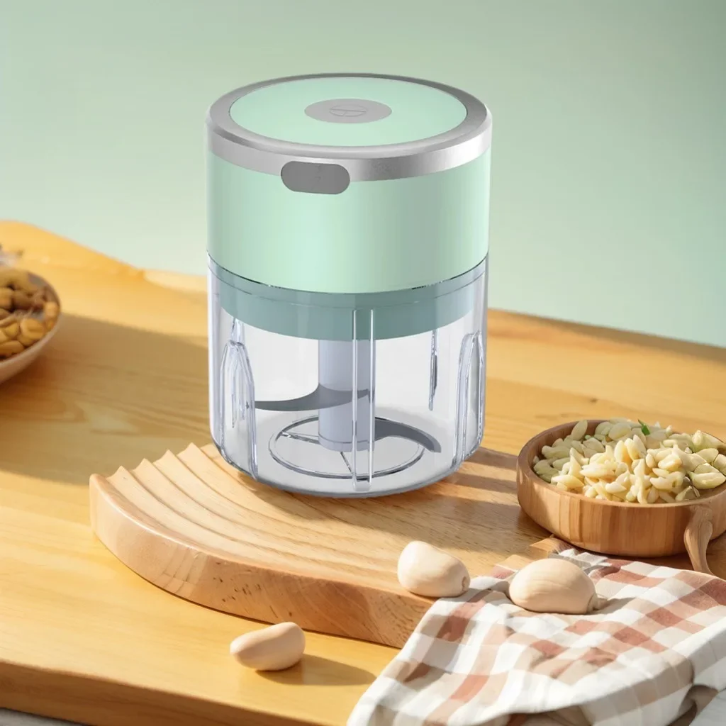 250ml 휴대용 푸드 프로세서 미니 마늘 쵸퍼, 무선 고기 분쇄기, 야채, 마늘, 생강, 다목적 분쇄기