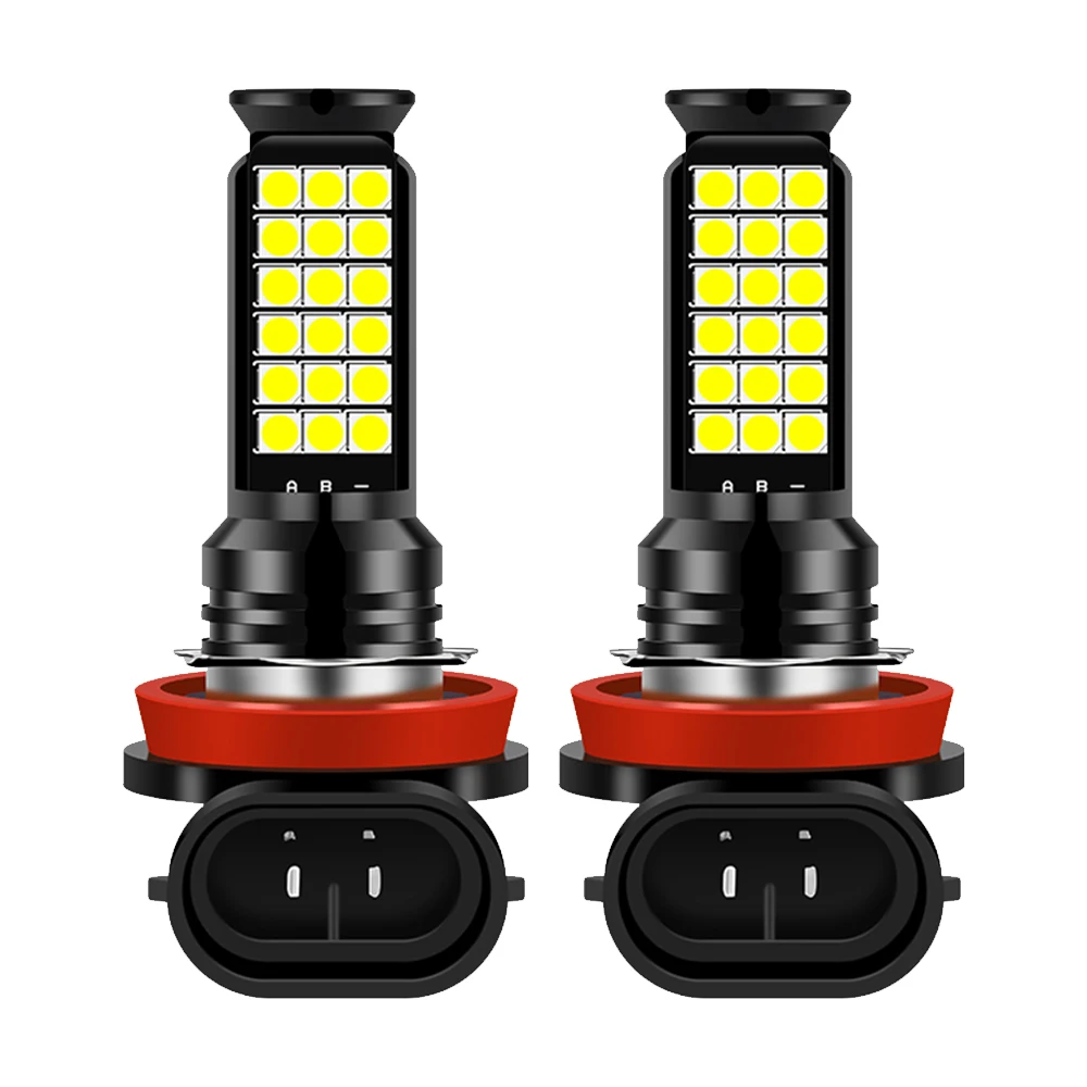 

2Pcs H8 H11 Led HB4 9006 HB3 9005 Fog Lights Bulb 3030SMD 3000LM 6000K White Car Driving Running Lamp Auto Leds Light 12V 24V