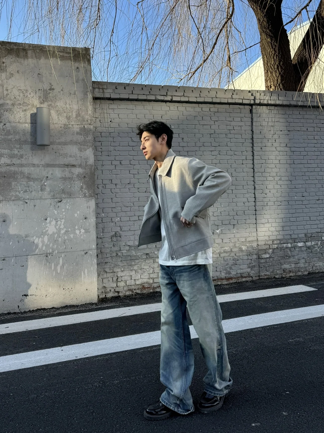 

Американский ретро воротник в вертикальную полоску или льняной глаз Jaet 3D пошив CleanFit дизайн верхнее пальто для мужчин