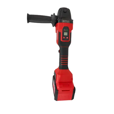 21V 800W 리튬 이온 브러시리스 산업용 및 DIY 등급 디지털 디스플레이 속도 제어 무선 앵글 그라인더 도구 트리거 스위치