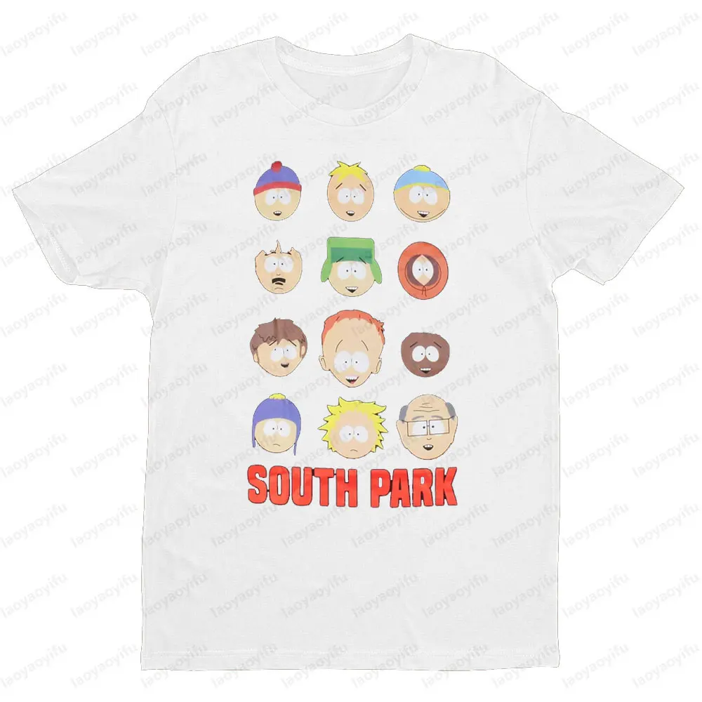 South Park Theme Cartoon Men's Tshirt Men Women Universal Fashion Casual Crewneck T-shirt Portrait Printing Summer Short Sleeve #3