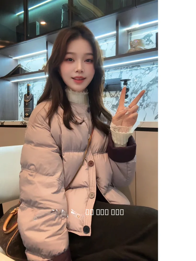 

Loose Puffin down Jaet Women's New 2025 Xuanxuanchen Trend Player White Du down Warmth Full Length Zipper Pure Color