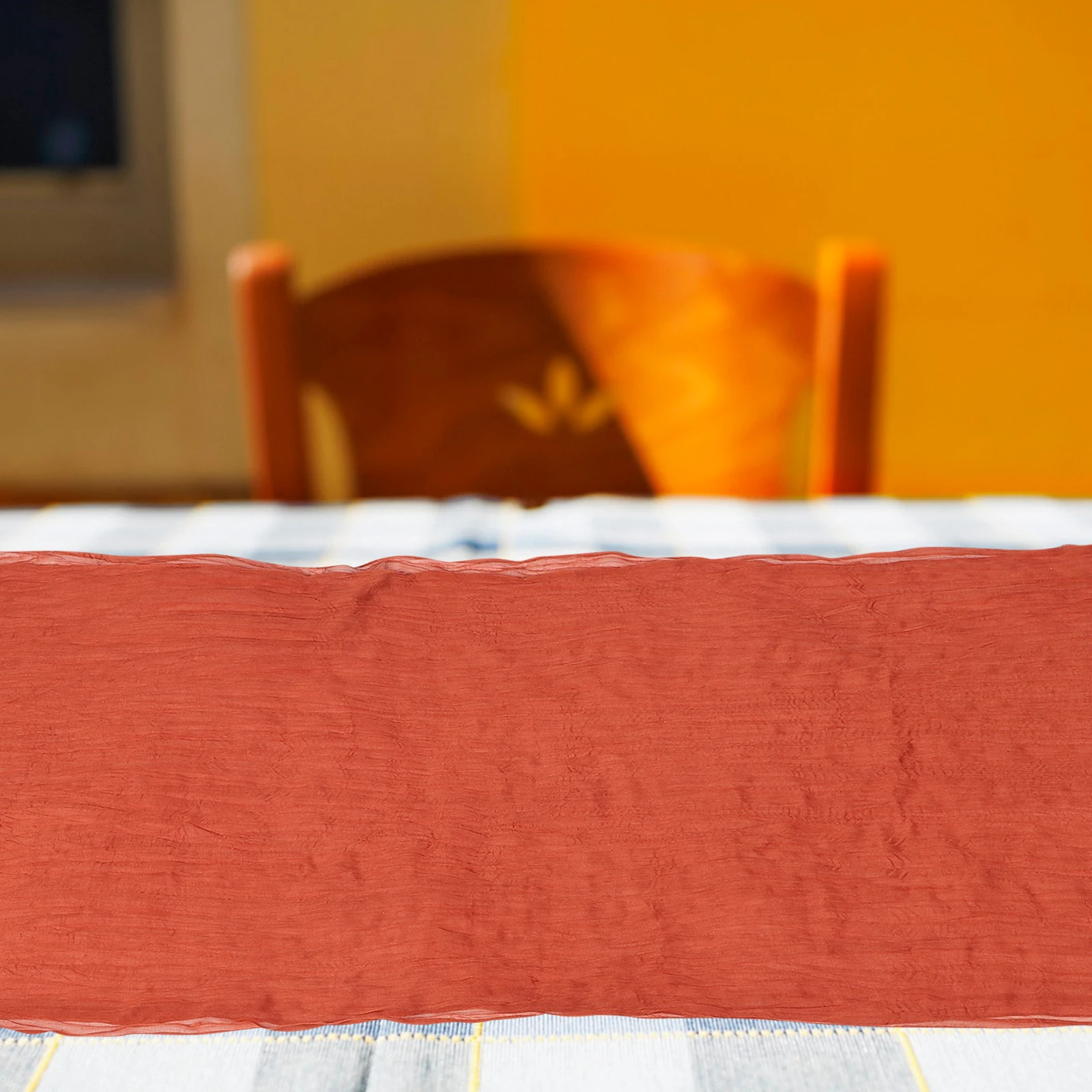 

Rustic Cheesecloth Tablecloth Dirt-Resistant Table Runner for Wedding Party Vintage Decor Cheesecloth Table Runner