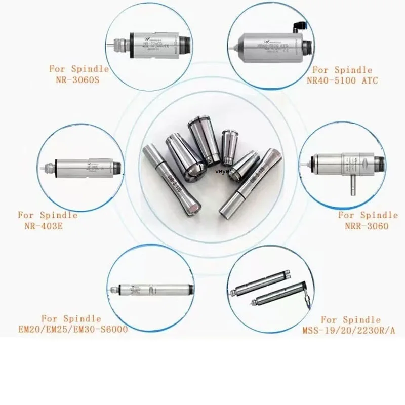 Imagem -06 - Mandril Spindle para Atc Chuck Machine Tool Fácil Montagem Chb 175 2.0 3.0 4.0 mm