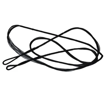 교체용 블랙 활 스트링, 리커브 활 컴파운드 활 스트링 사냥 슈팅 액세서리, 43.7 인치-70 인치 (111cm-178cm), 1 개