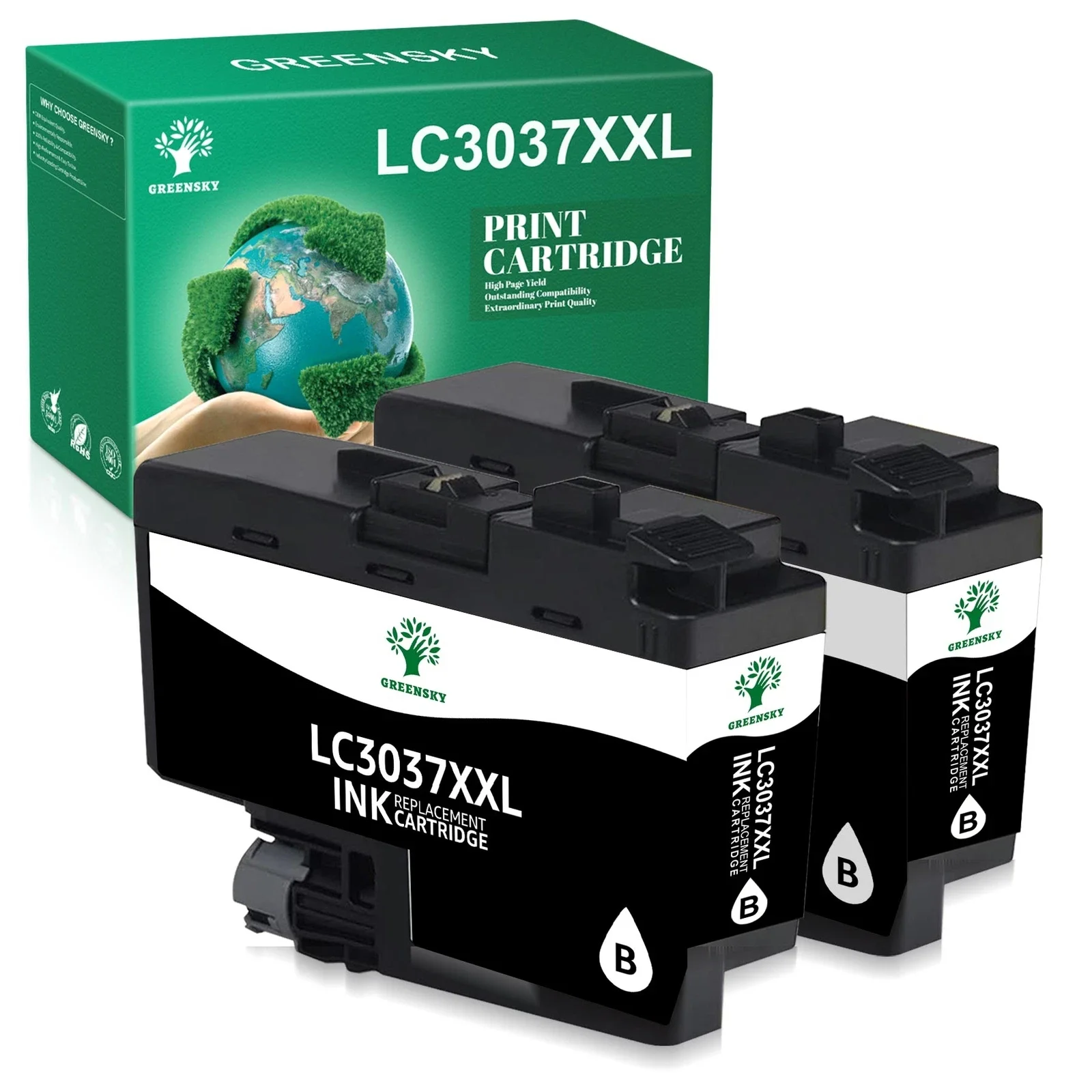 

2 картриджи LC3037 XXL для MFC-J5845DW MFC-J5945DW MFC-J6545DW