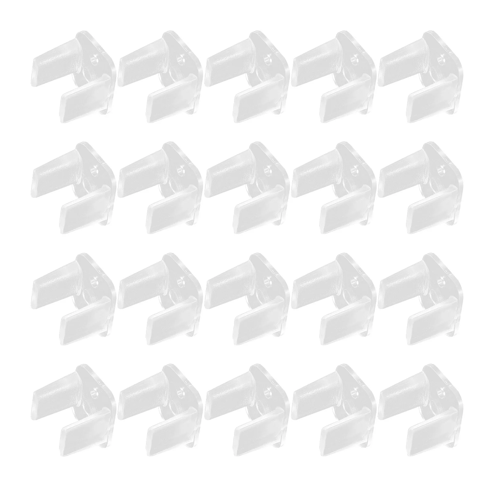 

100Pcs LED Strip Clips Transparent Plastic Light Strip Clamps Stable Fixing Fasteners for LED Light Installation