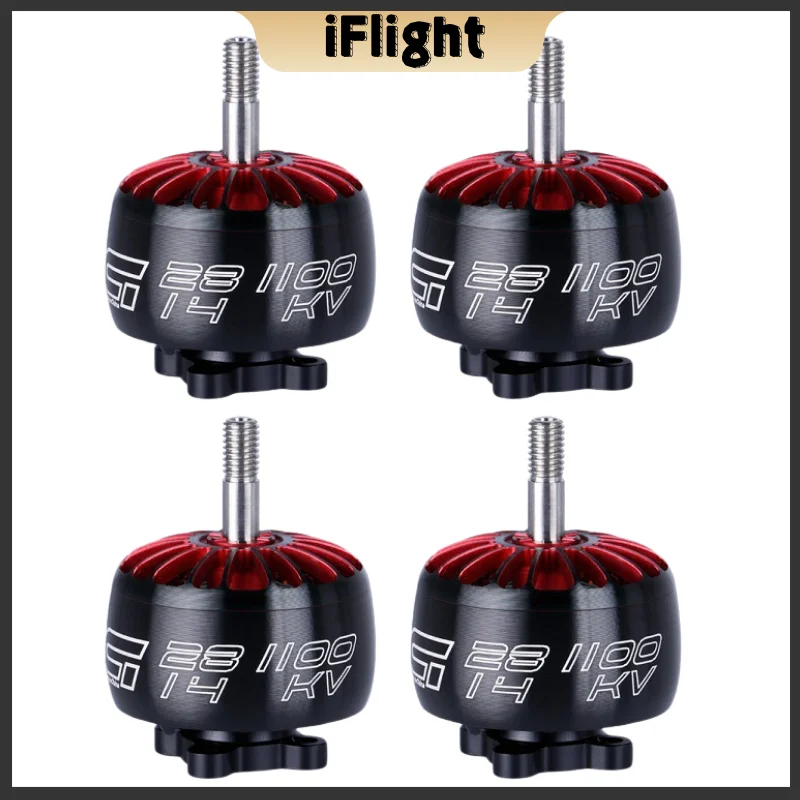 IFlight XING X2814 2814 1100KV / 880KV 2-6S FPV NextGen Motor com eixo de 5 mm compatível com estrutura de 9 polegadas e 10 polegadas para drone FPV