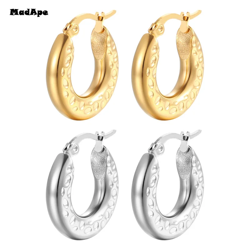 Golden Big hoop Earrings Korean Geometry Metal Earrings For women Female Retro Drop Earrings 2021 Trend Fashion Jewelry