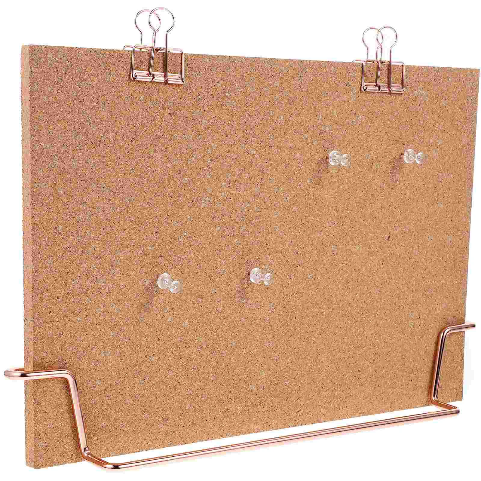 Message Board Cork Office Note Photo Wall Display Bracket White for Kids Desktop Letter Sign Child Pin Boards Small Bulletin